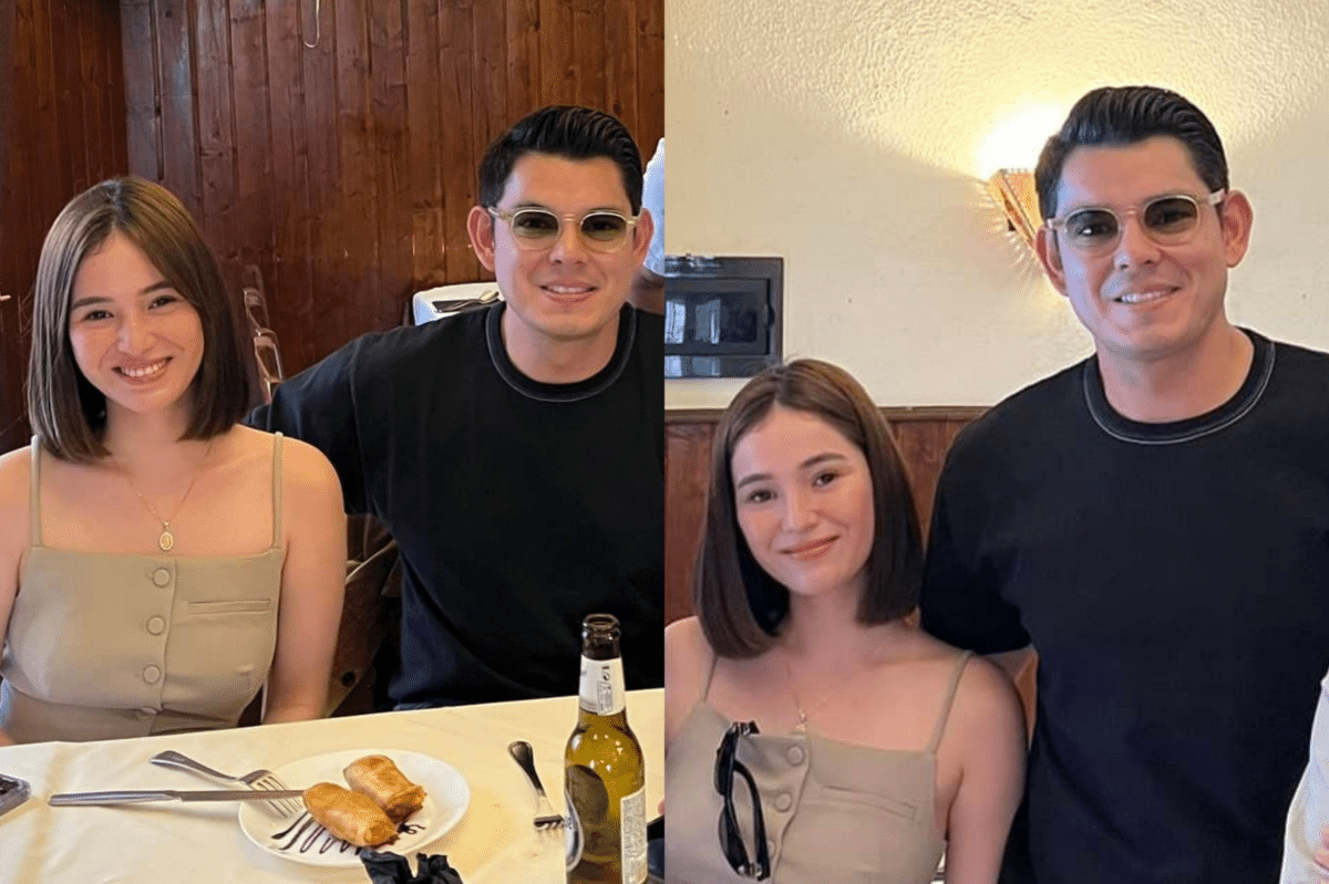 Barbie Imperial joins Richard Gutierrez while filming in Italy. Images: Facebook/Manila Restaurant