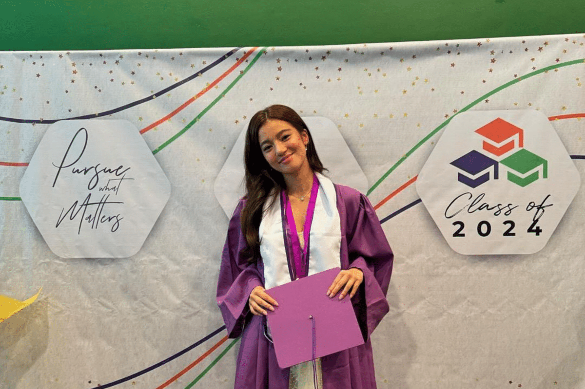 Homeschooled Belle Mariano graduates from senior high school