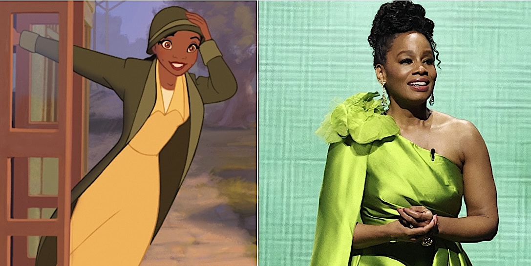 Anika Noni Rose (right) is the voice behind Princess Tiana, Disney’s first African- American princess, in 2009’s “The Princess and the Frog.”