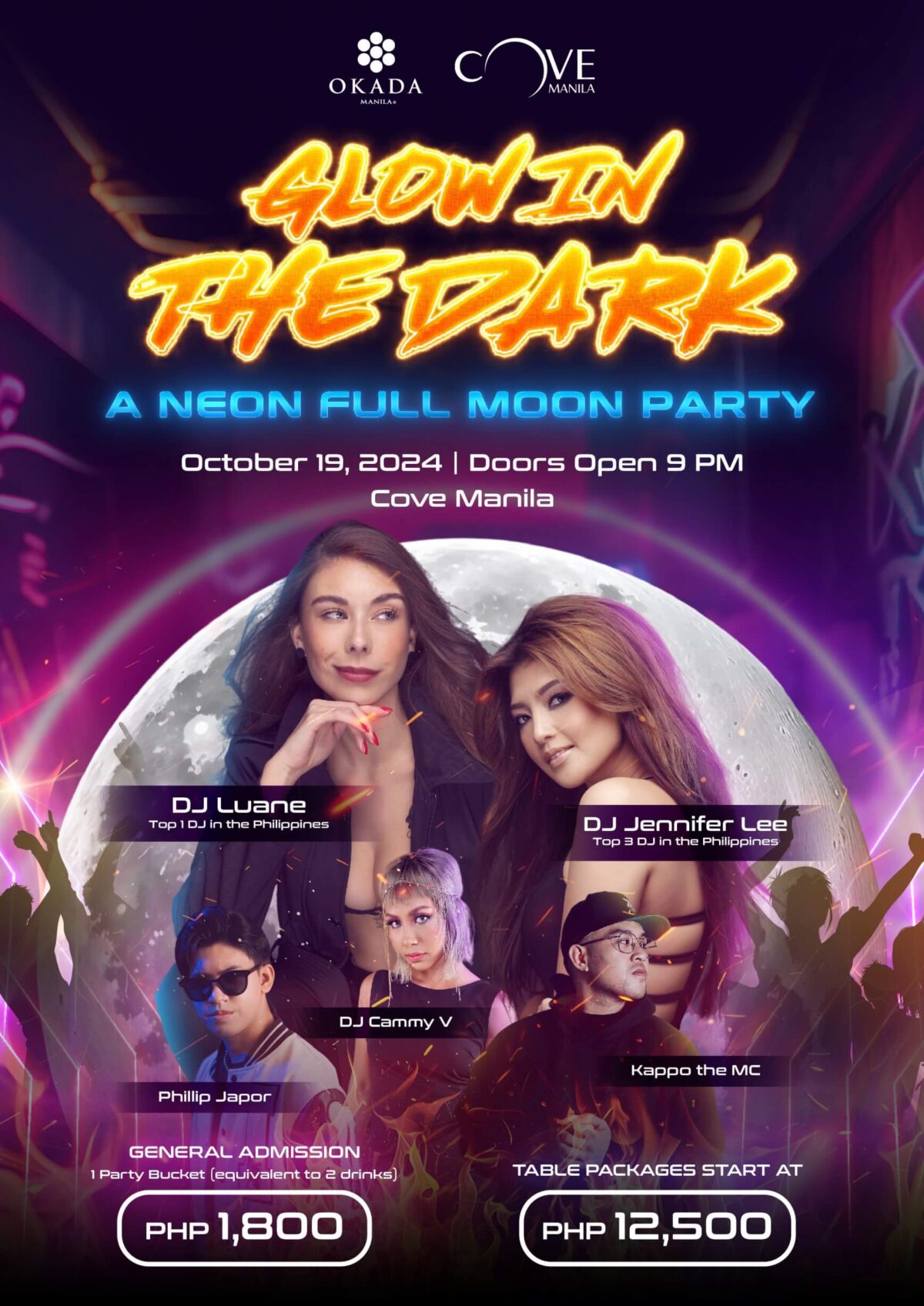 Cove Manila lights up on October 19 with 'Glow in the Dark: A Neon Full Moon Party'