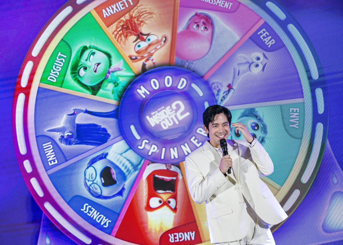 Joshua Garcia during the "Inside Out 2" launch in Taguig. Image: Courtesy of Disney+ Philippines