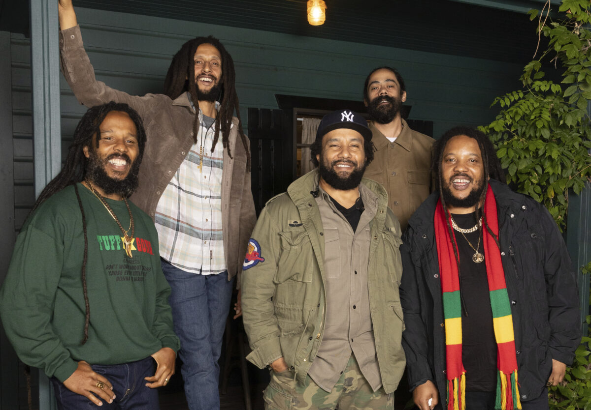 (From left) Ziggy Marley, Julian Marley, Ky-Mani Marley, Damian Marley and Stephen Marley