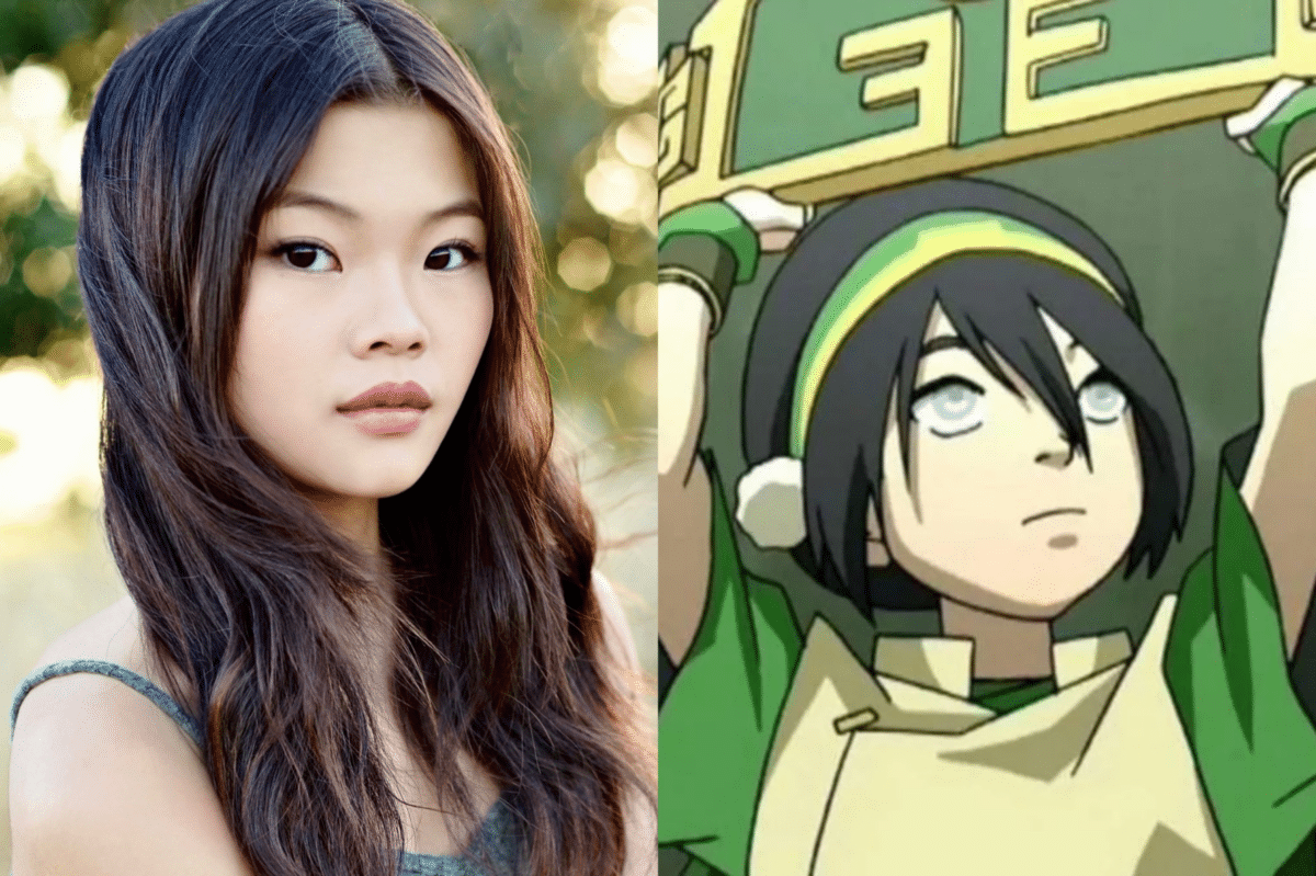 Miya Cech cast as Toph in ‘Avatar: The Last Airbender’ live-action adaptation. Images: Netflix, Nickelodeon Animation Studio