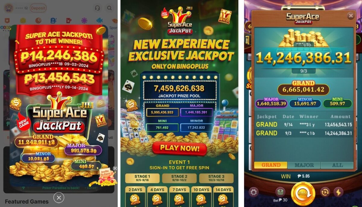 BingoPlus adds newest game Super Ace Jackpot