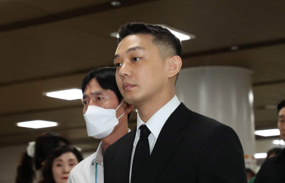 Yoo Ah-in sentenced to one year in prison for drug abuse. Image: Yonhap via The Korea Herald