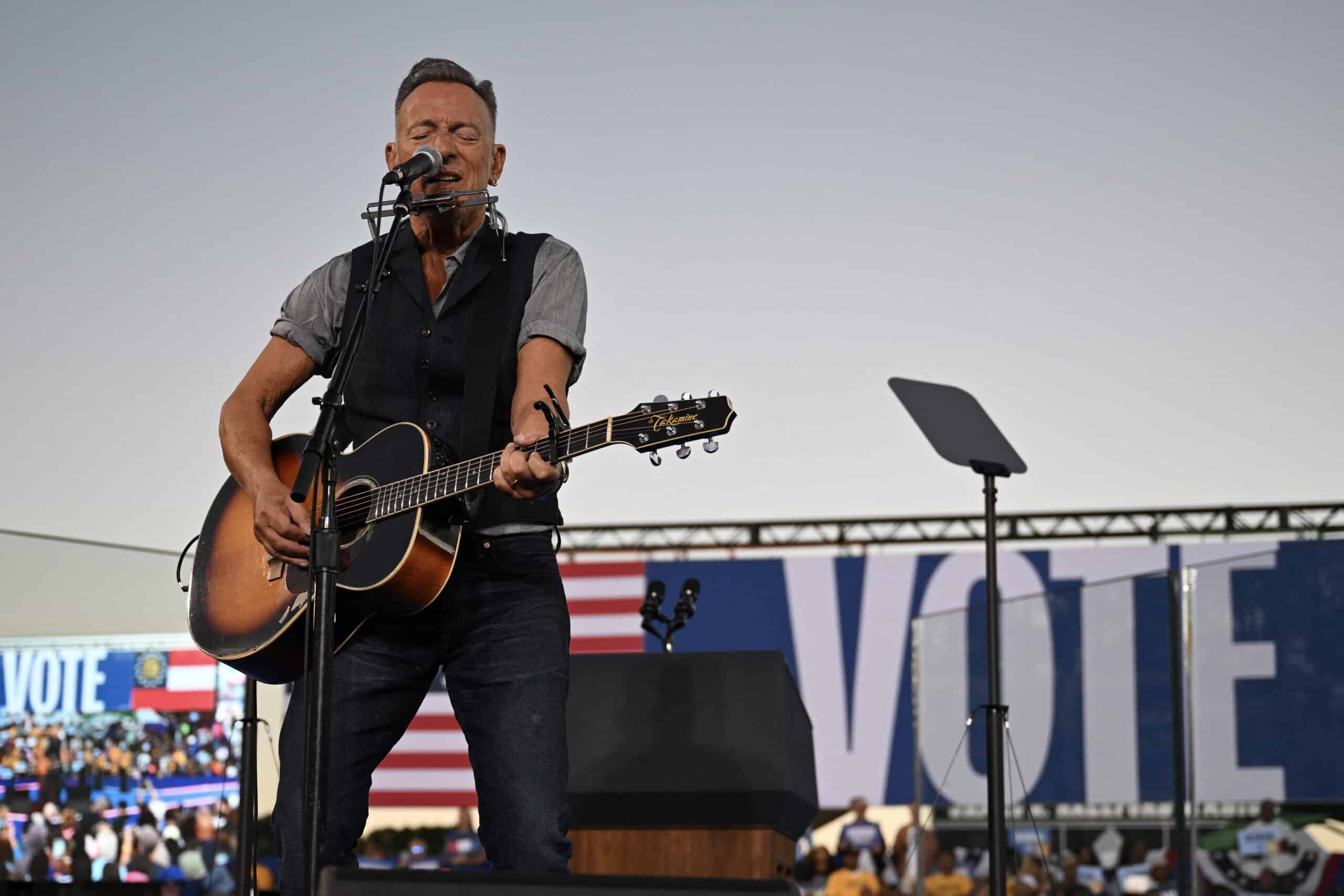 Bruce Springsteen warns of 'American tyrant' Trump