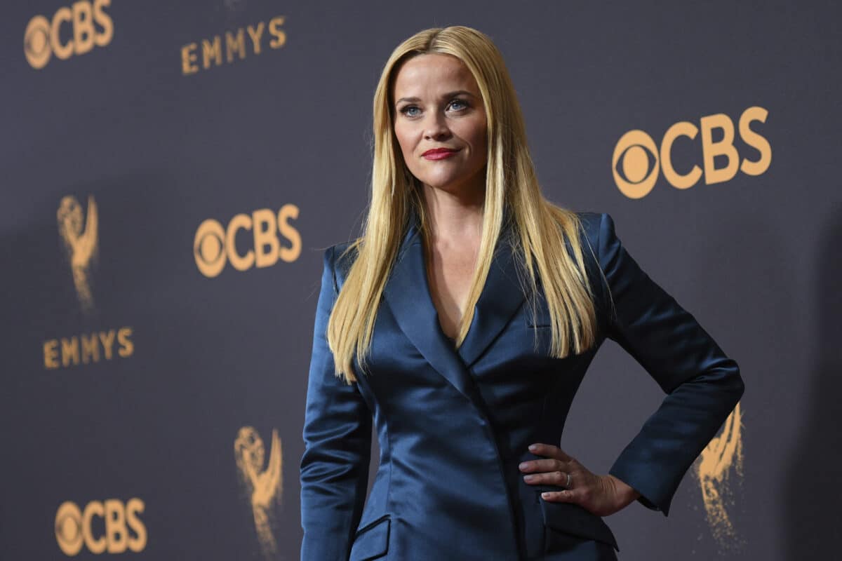 Reese Witherspoon arrives at the 69th Primetime Emmy Awards on Sunday, Sept. 17, 2017, at the Microsoft Theater in Los Angeles. Image: Al Powers/Invision for the Television Academy/AP Images