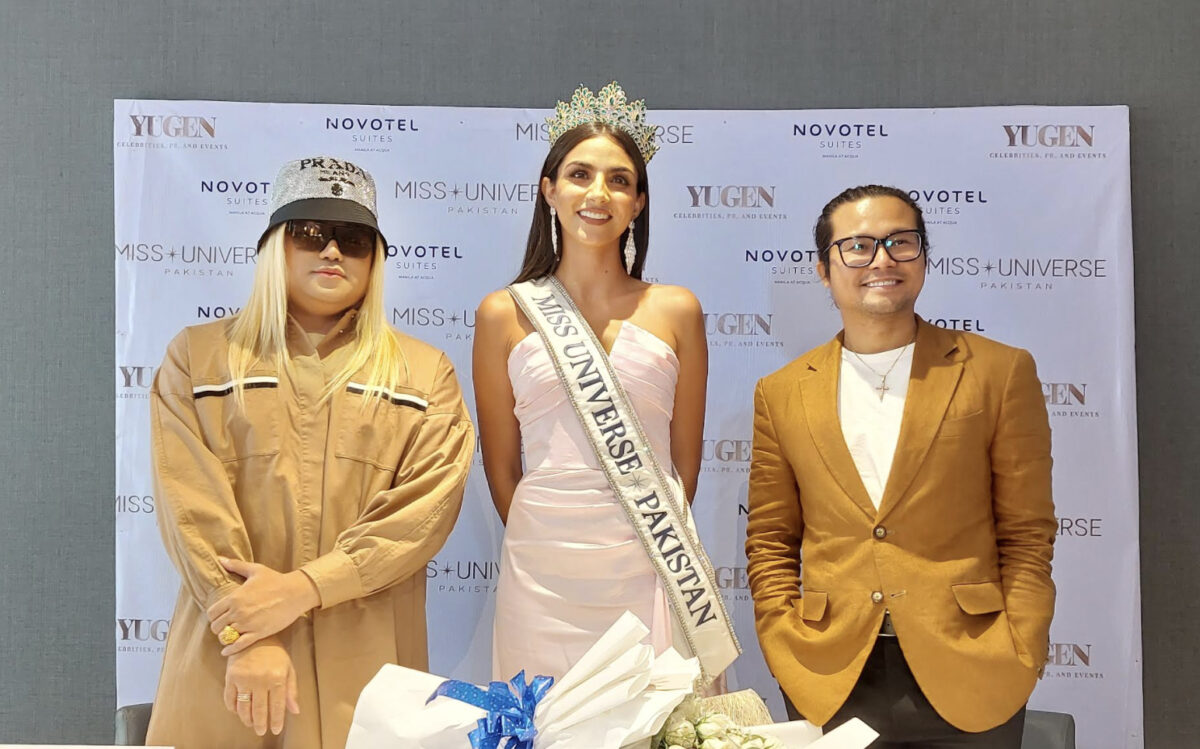 Josh Yugen brings Pakistan's Miss Universe bet to PH anew for pageant preps