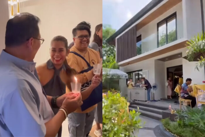 Pokwang holds blessing of new home