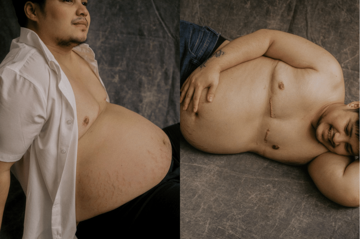 Jesi Corcuera’s pregnancy conceived through artificial insemination. Images: Jan Mayo via Instagram/@corcuerajesi