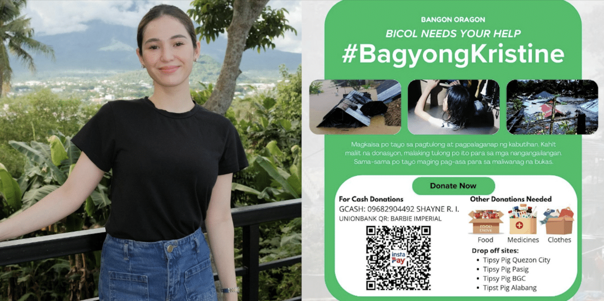 Barbie Imperial raises funds for kababayans in Bicol amid Kristine onslaught