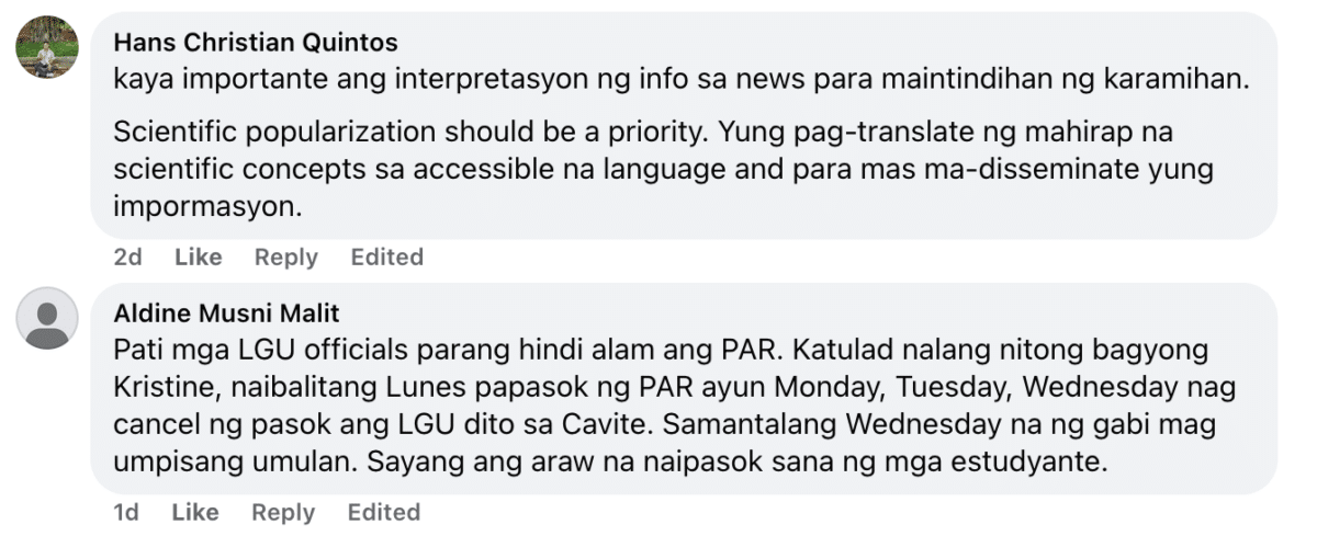 Jason Paul Laxamana argues 'typhoon entering PAR shouldn’t be announced as news'