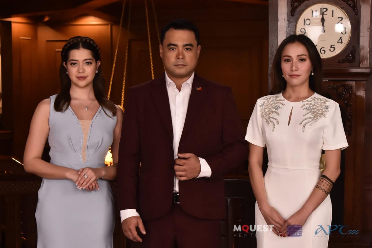 Sue Ramirez, Cristine Reyes, Sid Lucero portray siblings in ‘The Kingdom’. Image: Courtesy of APT Entertainment, MQuest Ventures, and MZet Television Productions