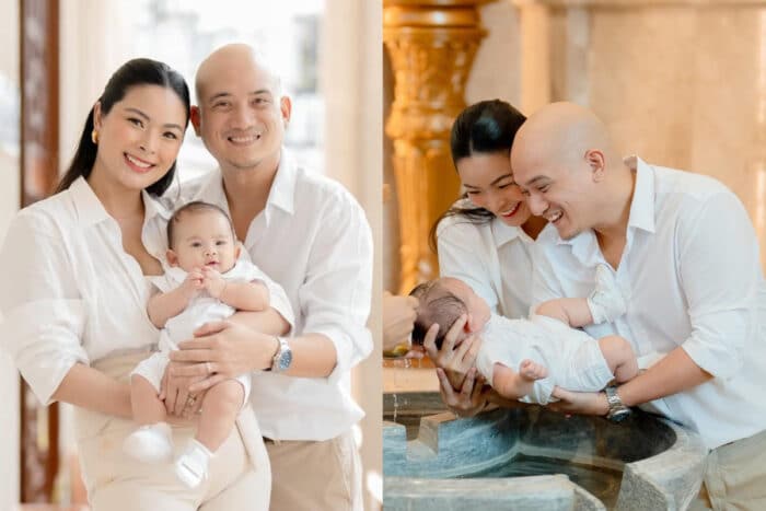 Maxine Medina, husband get son baptized