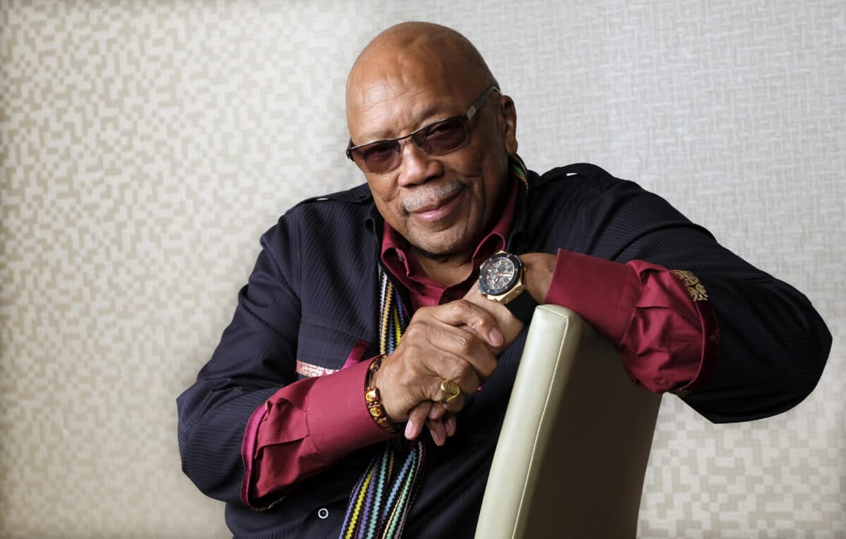 Music producer Quincy Jones, subject of the Netflix documentary film "Quincy," poses for a portrait during the Toronto Film Festival, at the Shangri-La Hotel on Friday, Sept. 7, 2018, in Toronto. Image: Chris Pizzello/Invision/AP