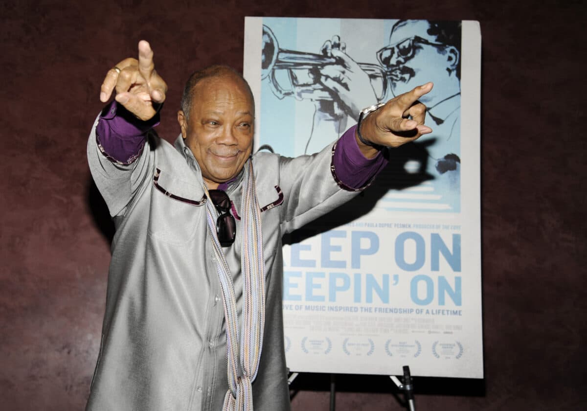 Quincy Jones, music titan who worked with Michael Jackson, dies at 91. Quincy Jones, a producer of the documentary film "Keep On Keepin' On," poses at the premiere of the film at Landmark Theatres on Wednesday, Sept. 17, 2014, in Los Angeles. Image: Chris Pizzello/Invision/AP