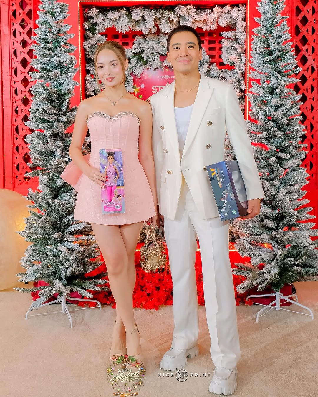 Erik and Hadiyah Santos during the Star Magical Christmas 2024 event. Image: Courtesy of Nice Print Photography