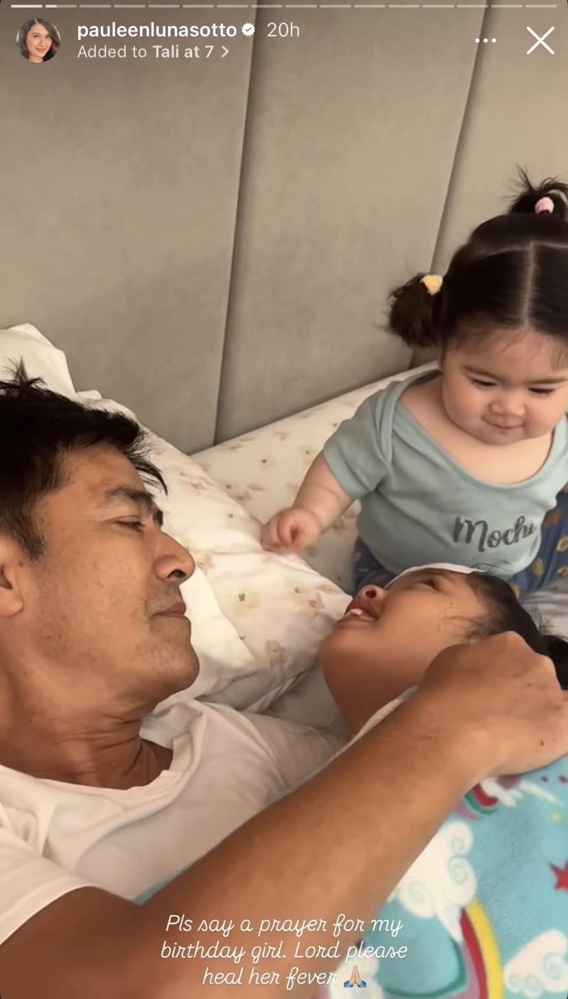 Vic Sotto, Pauleen Luna's firstborn Tali turns 7