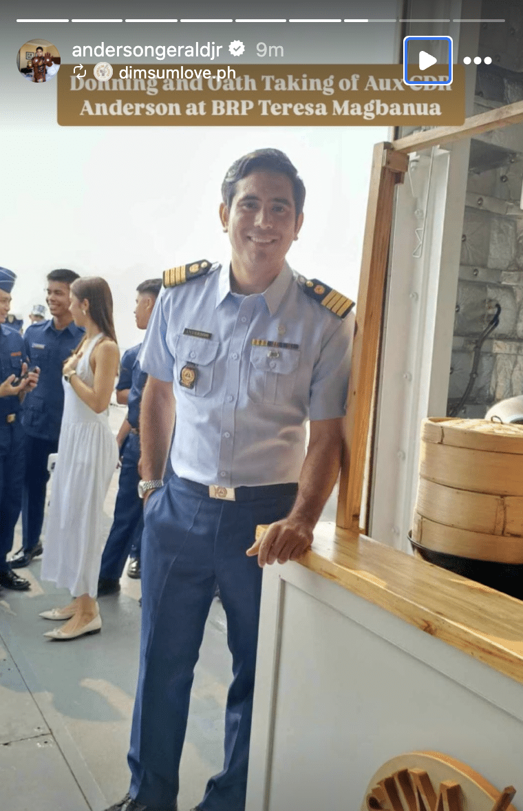 Gerald Anderson now a PCG auxiliary captain