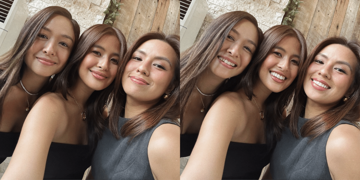 Gabbi Garcia poses with lookalikes Nikki Gil, Kelly Misa