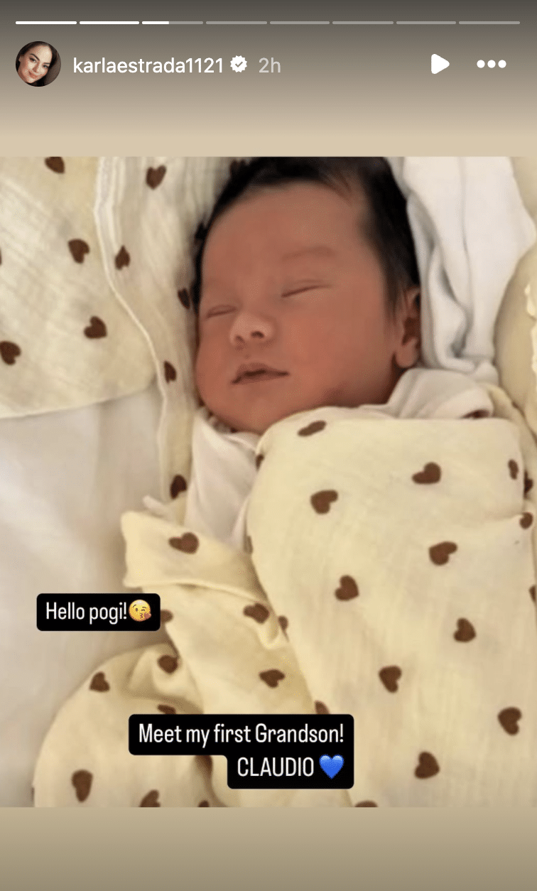 Karla Estrada reveals grandson’s face; Daniel Padilla gushes over nephew