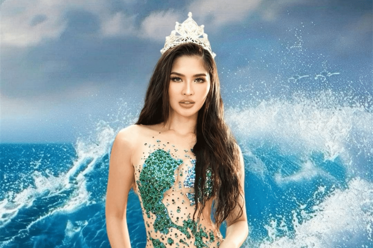 Yllana Aduana stuns in archipelago-inspired farewell gown at Miss Earth 2024