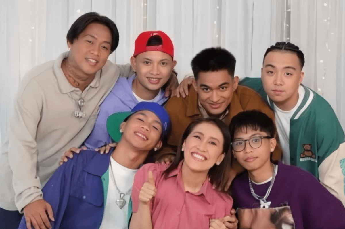 Why Ai-Ai delas Alas considers newbie rap group Outcast as her ‘sons’. Image: Courtesy of Outcast