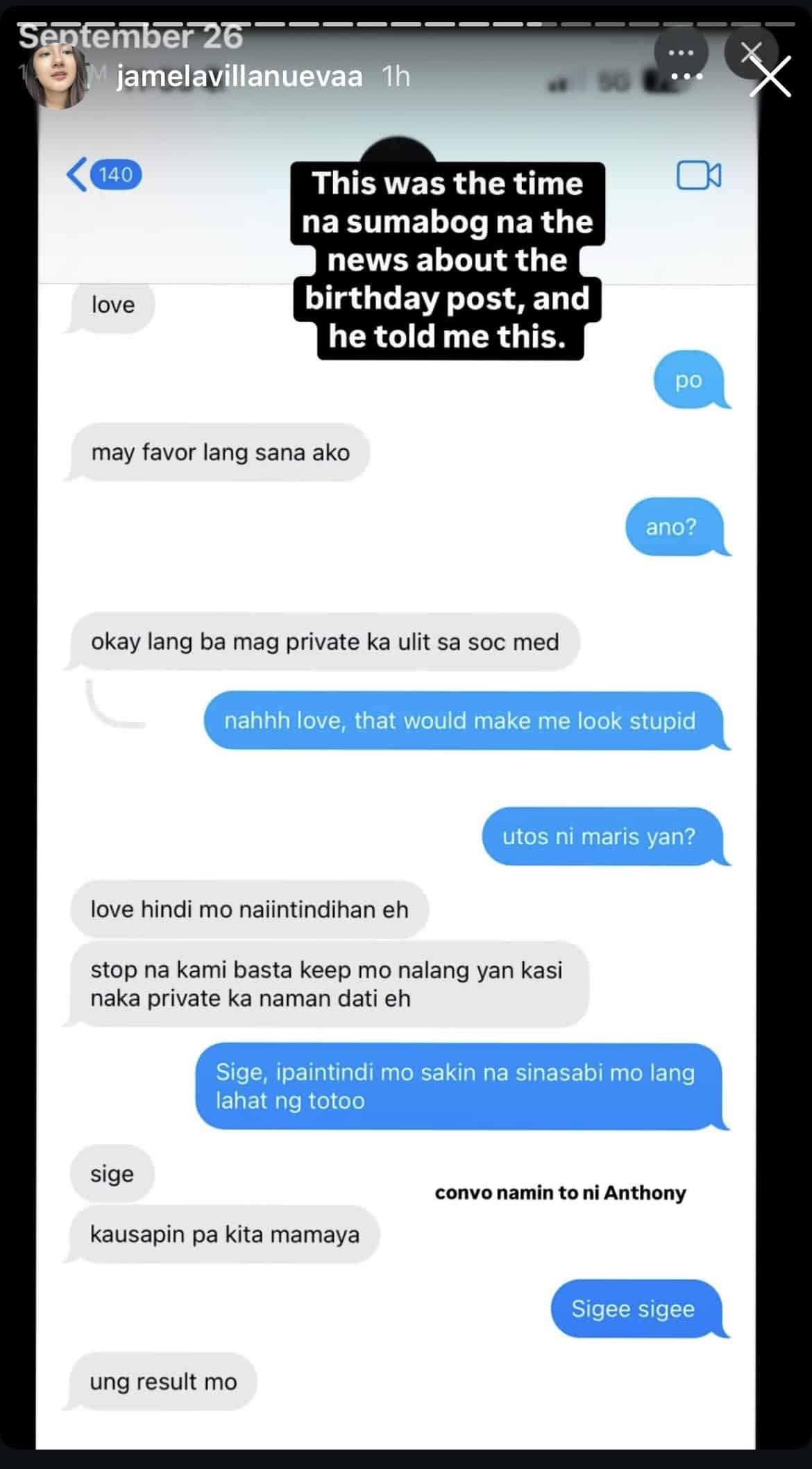 Maris Racal leaked convo