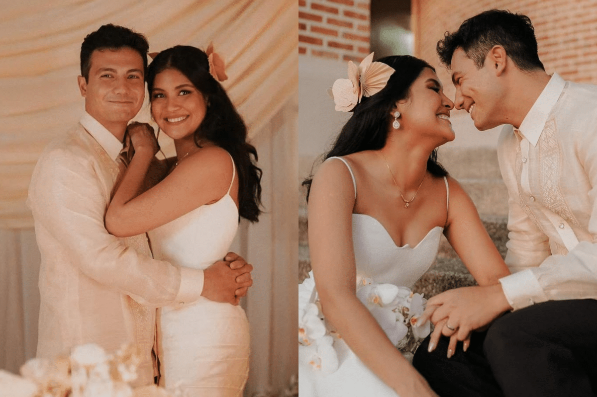 Kiana Valenciano reveals secret wedding to non-showbiz partner Sandro Tolentino. Images: Nice Print Photography via Instagram/@gideonhermosa