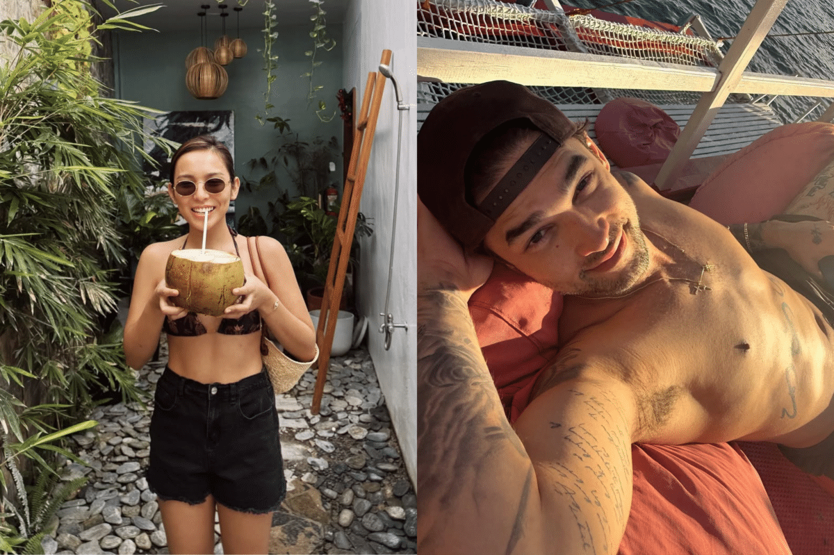 Kyline Alcantara, Kobe Paras enjoy the sun in El Nido getaway. Images: Instagram/@itskylinealcantara