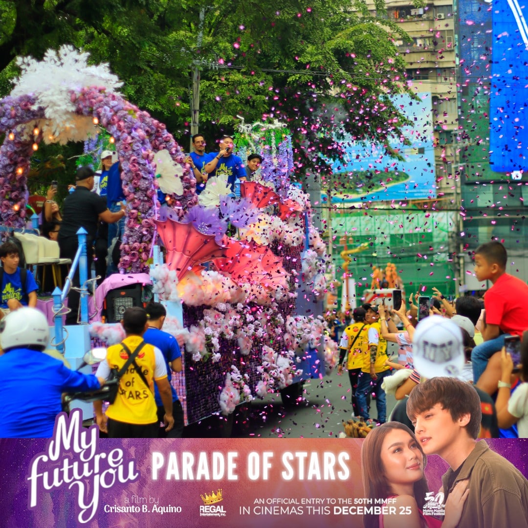 The float of "My Future You" starring Francine Diaz and Seth Fedelin. Image: Facebook/Regal Entertainment Inc.