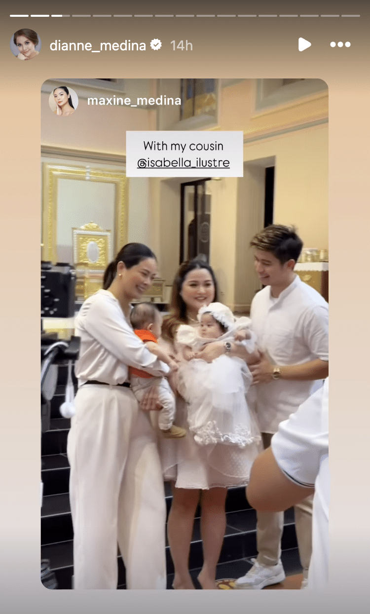 Dianne Medina, Rodjun Cruz get daughter baptized