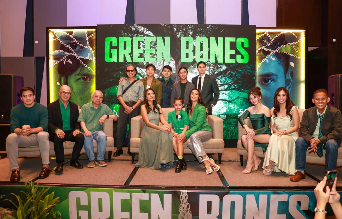 The cast, creatives, and production team of MMFF 2024 entry "Green Bones." Image: Courtesy of GMA Corporate Communications