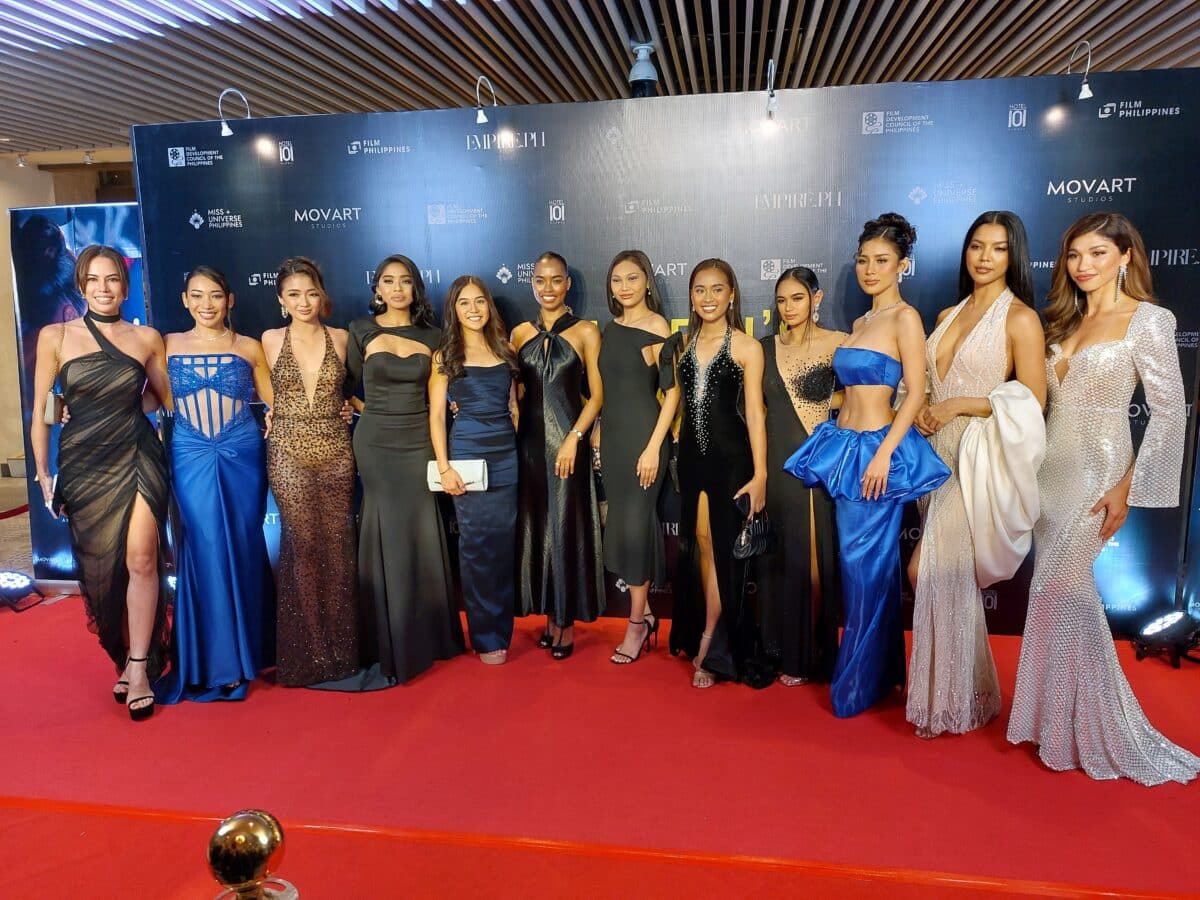 Miss Universe Asia Chelsea Manalo (sixth from left) with her 2024 Miss Universe Philippines sisters. Image: Armin P. Adina/INQUIRER.net