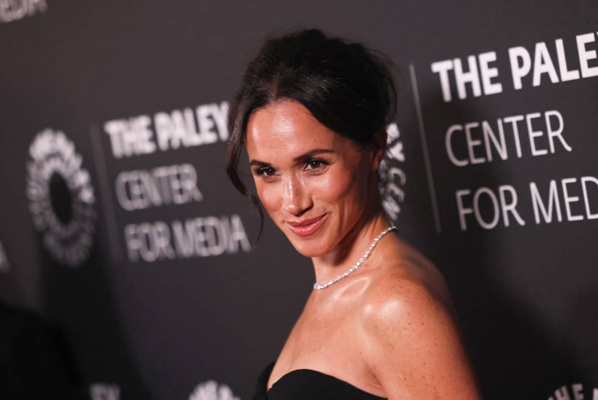 Meghan Markle, Duchess of Sussex arrives for The Paley Center for Media gala honoring actor and director Tyler Perry, at the Beverly Wilshire Hotel in Beverly Hills on Dec. 4, 2024. Image: Etienne Laurent/AFP