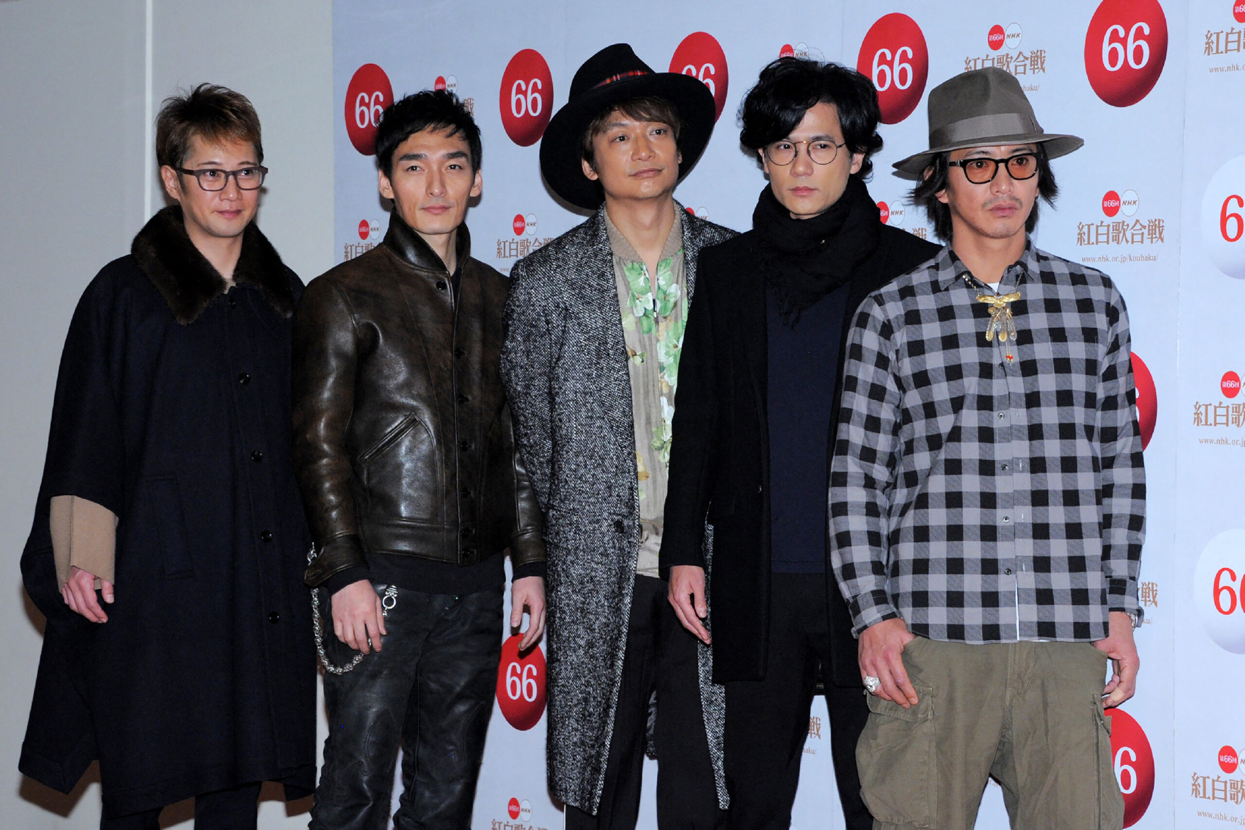 This file picture taken on Dec. 30, 2015 shows Japanese boy band SMAP members (left to right) Masahiro Nakai, Tsuyoshi Kusanagi, Shingo Katori, Goro Inagaki and Takuya Kimura in Tokyo. Image: Jiji Press/AFP/Japan Out