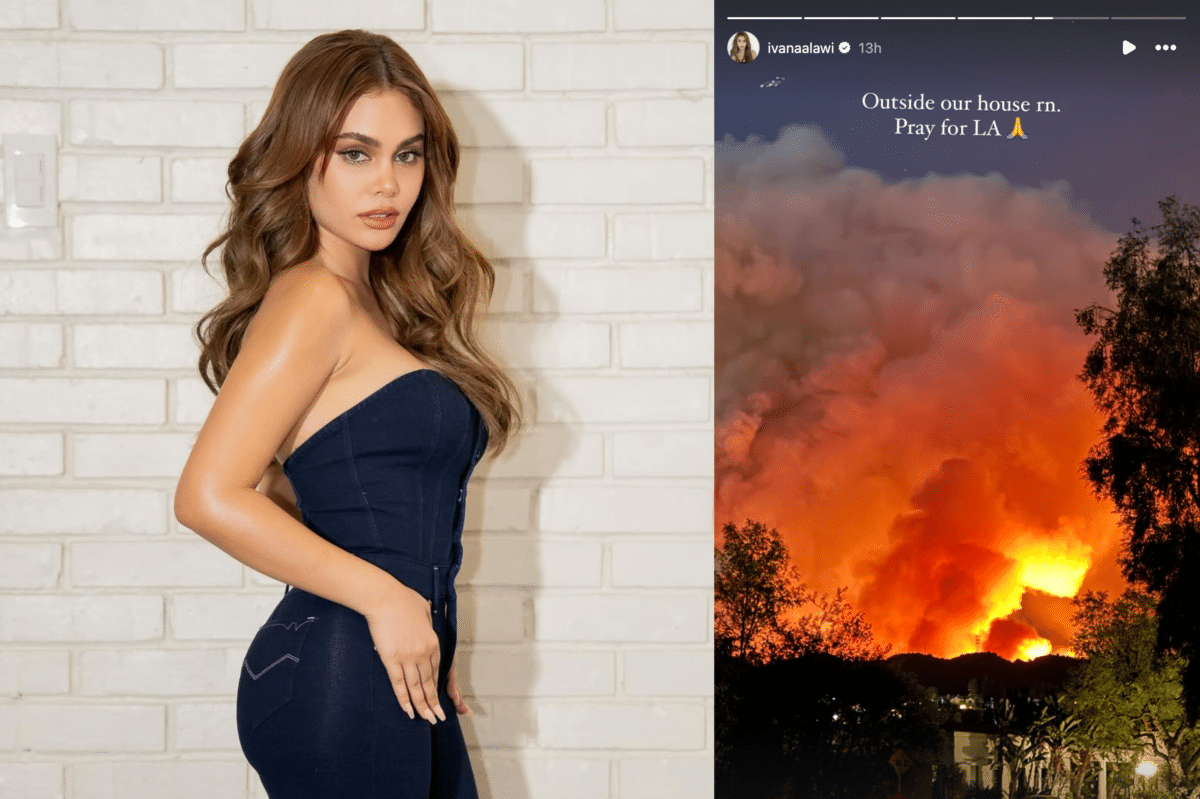 Ivana Alawi says Los Angeles home was almost destroyed by fire. Images: Instagram/@ivanaalawi