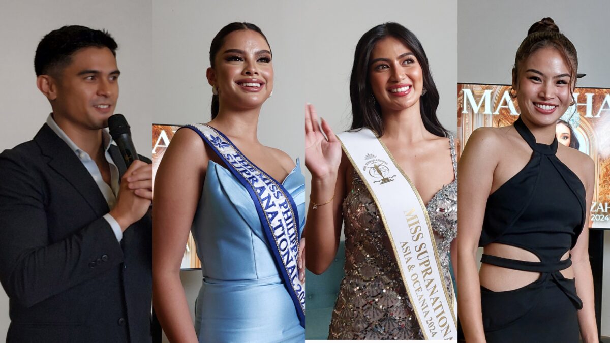 Supranational titleholders (from left) Brandon Espiritu, Tarah Valencia, Alethea Ambrosio, and Yuki Sonoda. Image: Armin P. Adina/INQUIRER.net