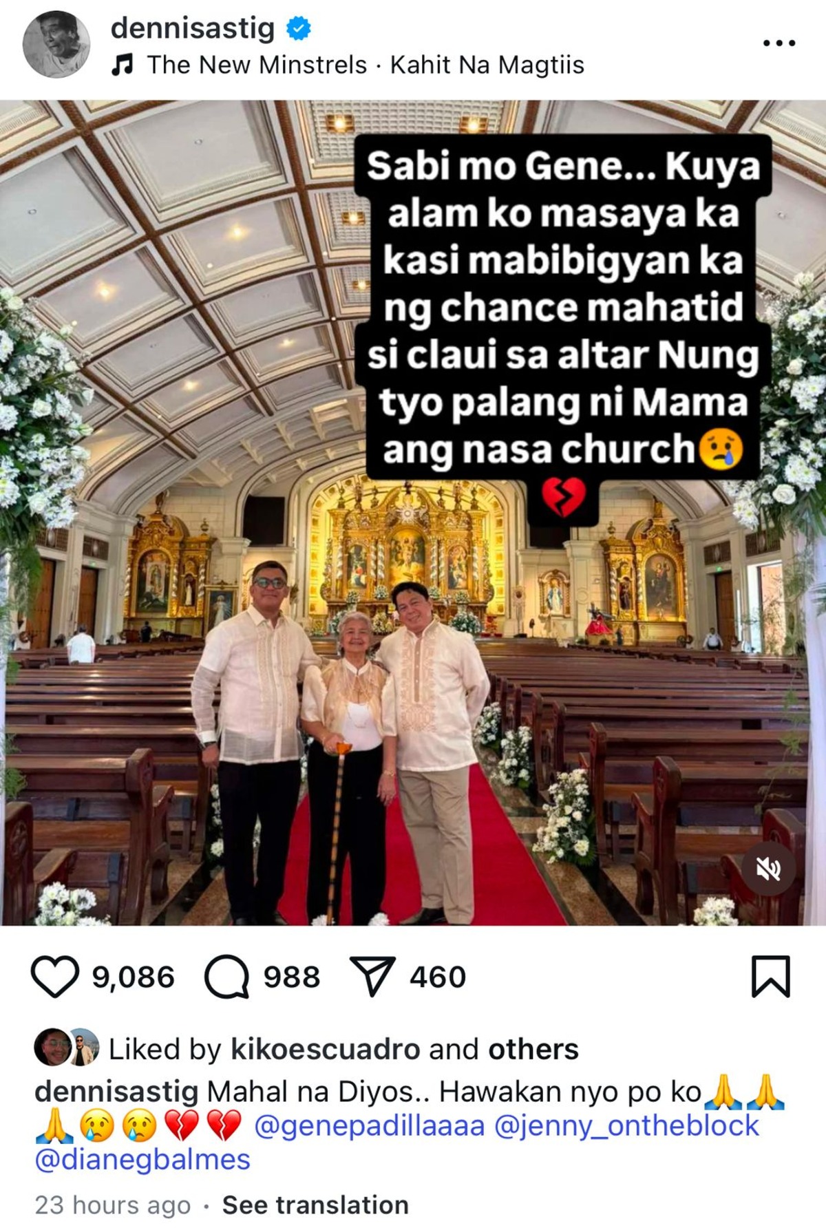 11APR2025 Image: Instagram/@Dennisastig