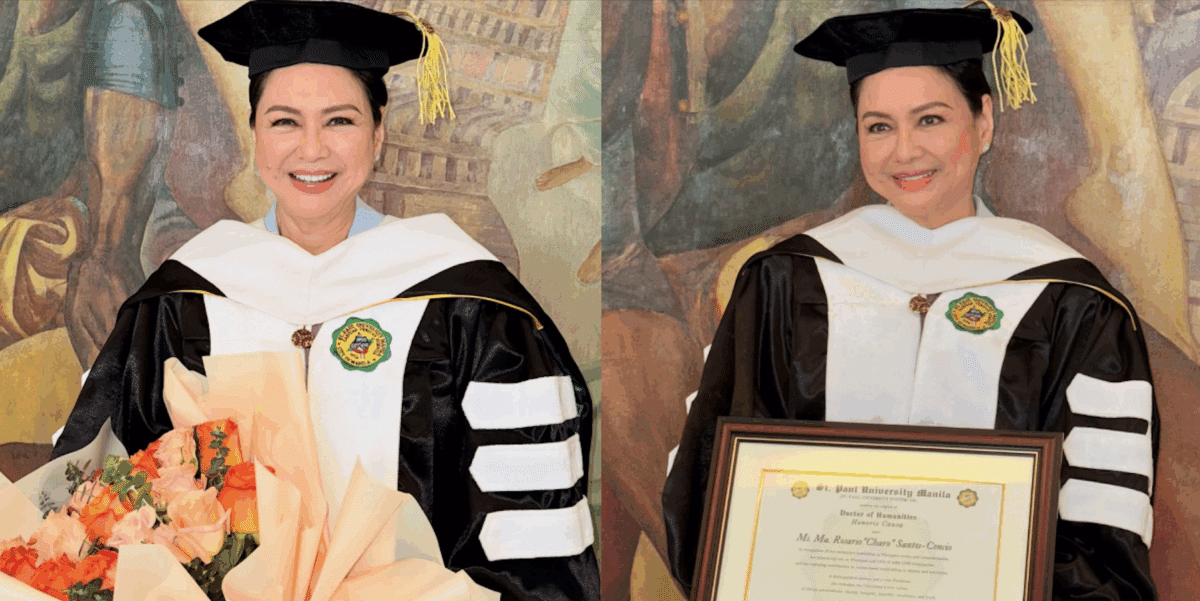 Charo Santos receives honorary doctorate from Alma Mater St. Paul's University