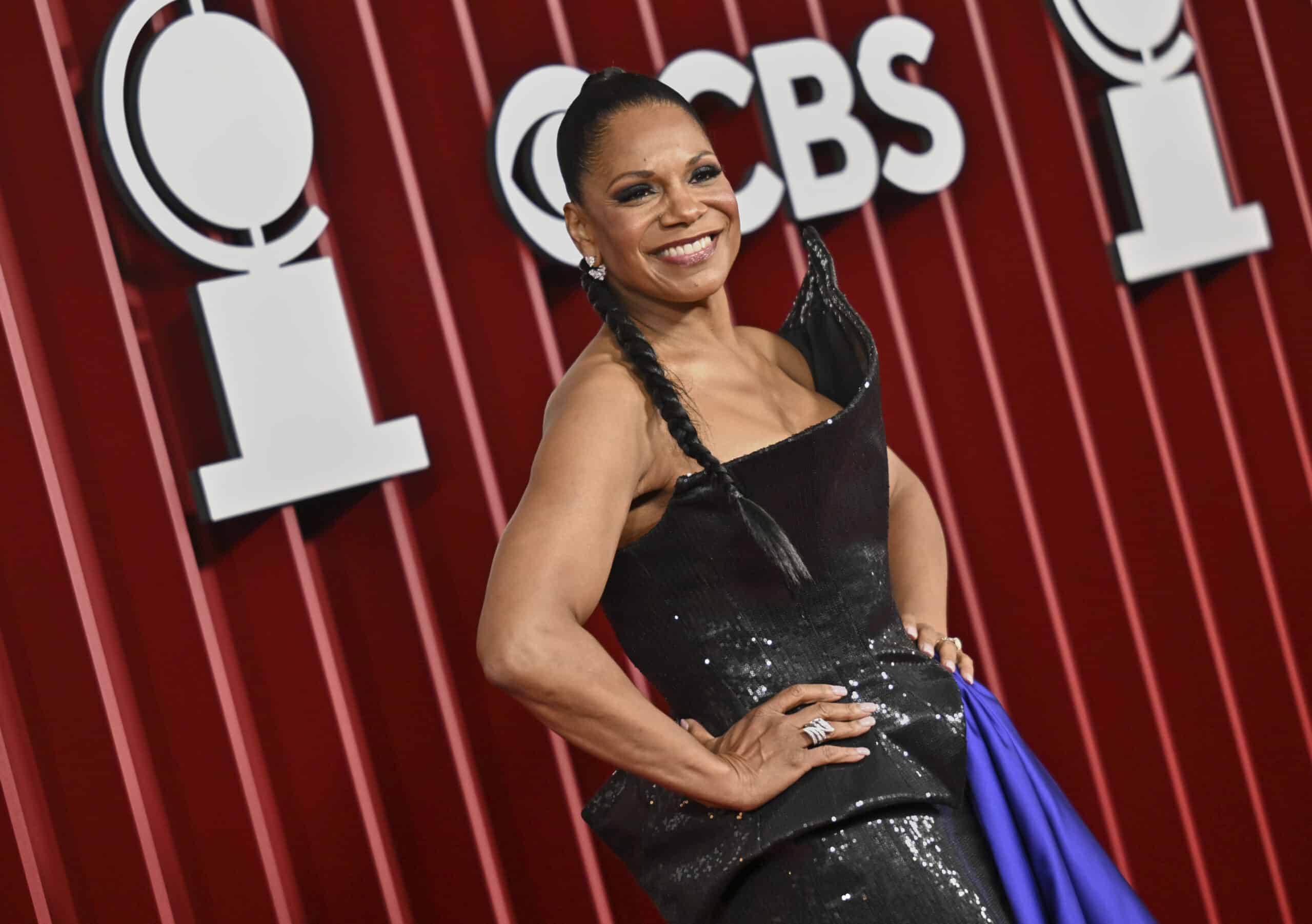 Audra McDonald arrives on the 78th Tony Awards on Sunday, June 8, 2025 in Radio City Music Hall in New York. Image: Evan Agostini/Invision/AP