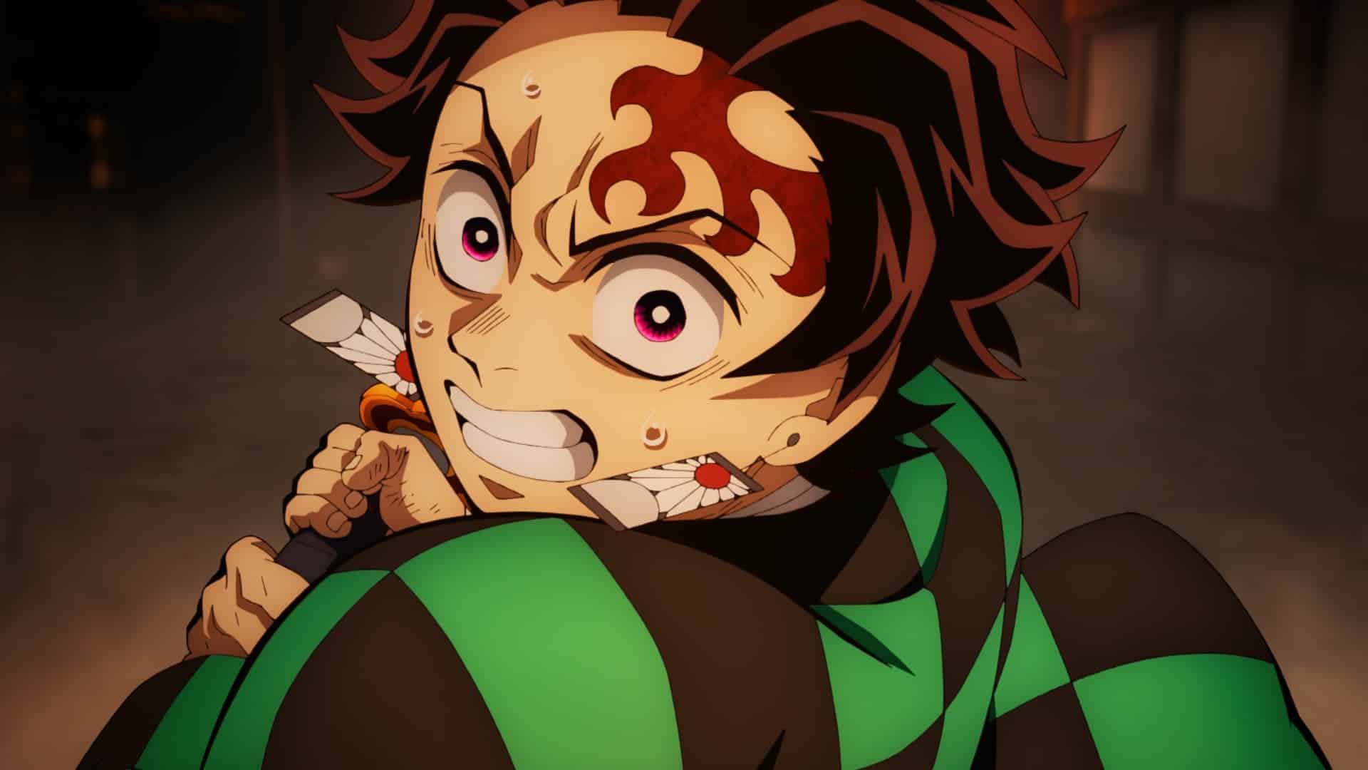 Tanjiro Kamado locked up in the battle in Demon Slayer: Kimetsu No Yaiba Infinity Castle. Image: Courtesy of Koyoharu Gotoge, Shueisha, Aniplex and Ufotable