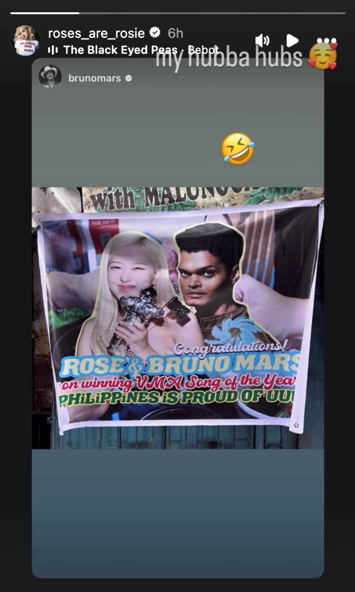 Bruno Mars, Blackpink's Rosé notice hilarious VMA win greeting from PH