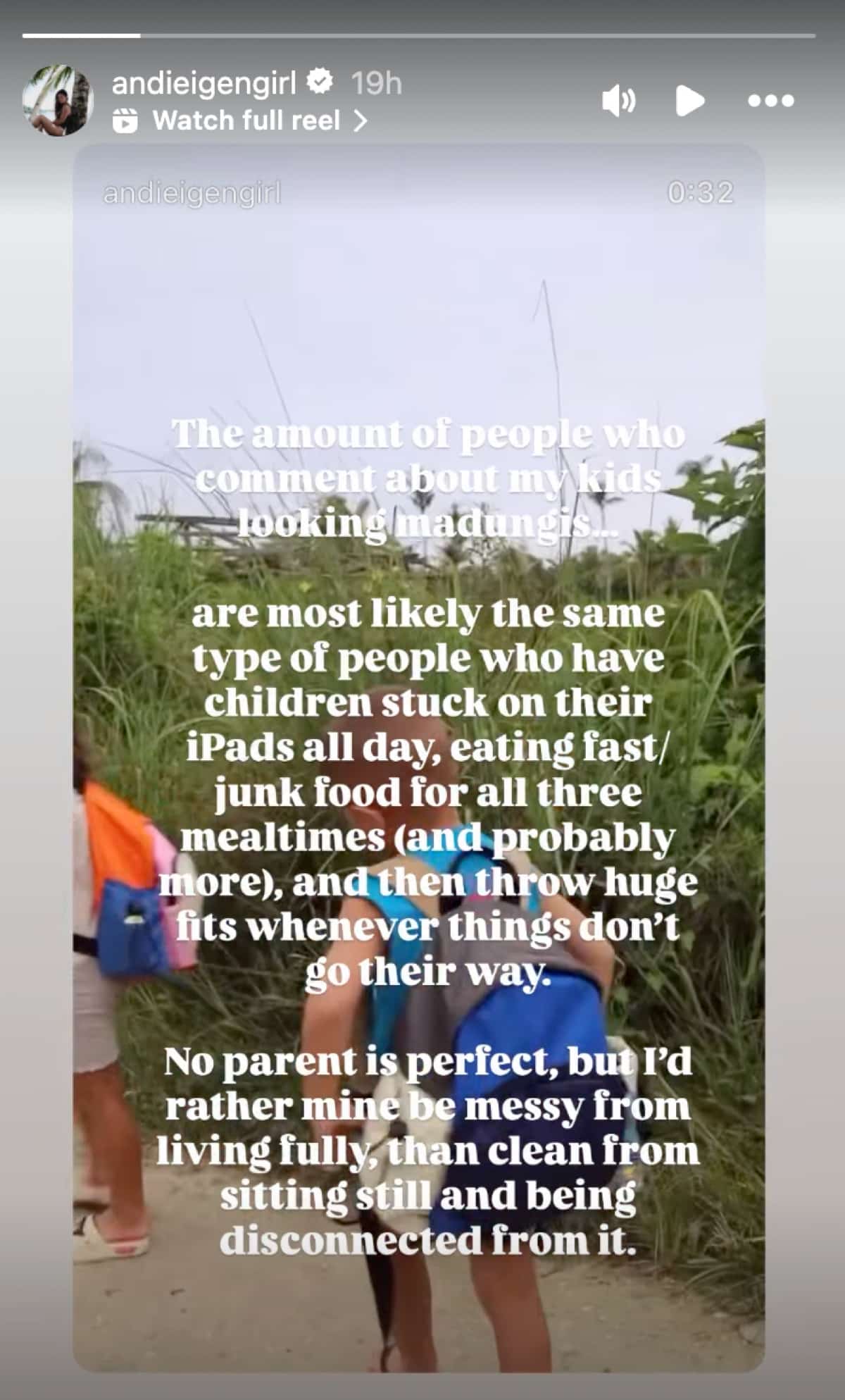 Andi Eigenmann Slams 'Madungis' comments about her children: 'No parent is perfect'