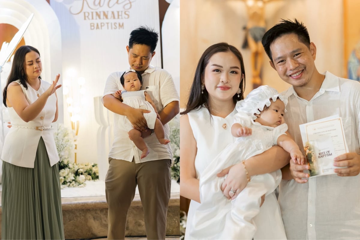 Trina Legaspi gets second child baptized
