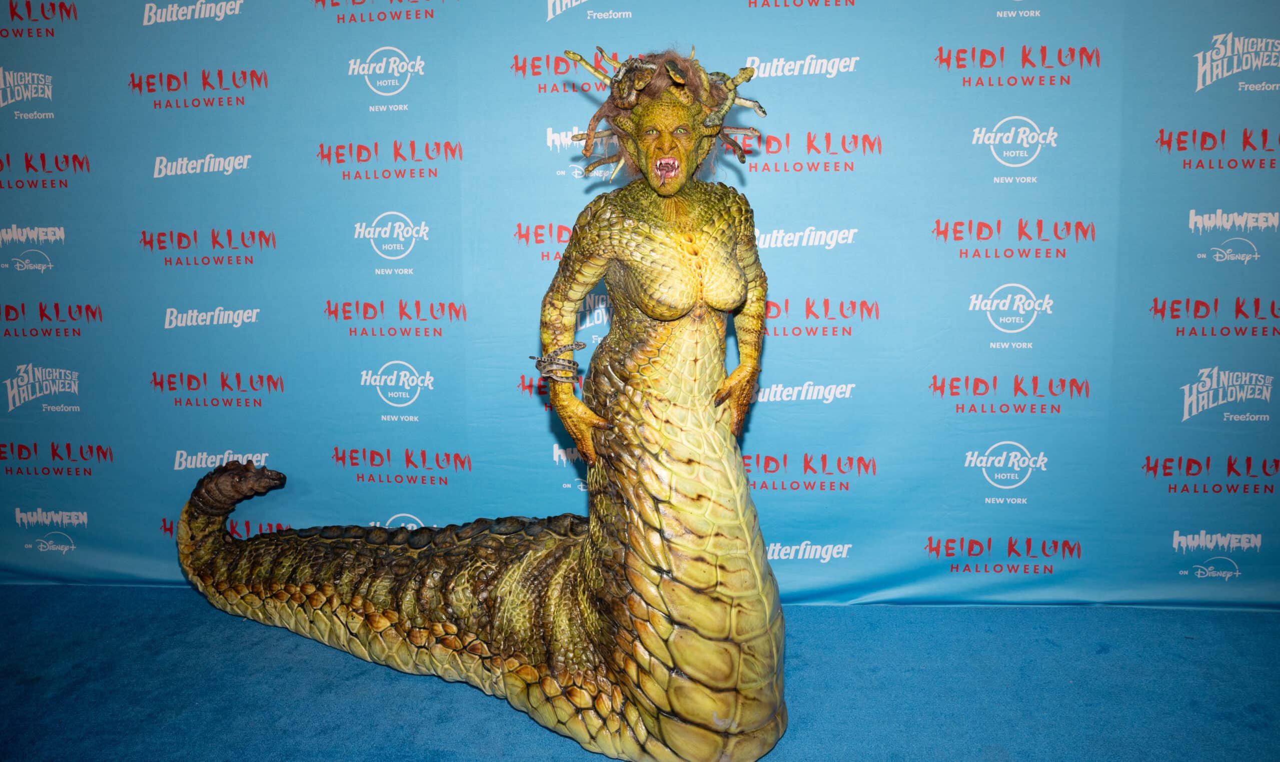 Heidi Klum is Medusa in her much-anticipated 2025 Halloween costume party