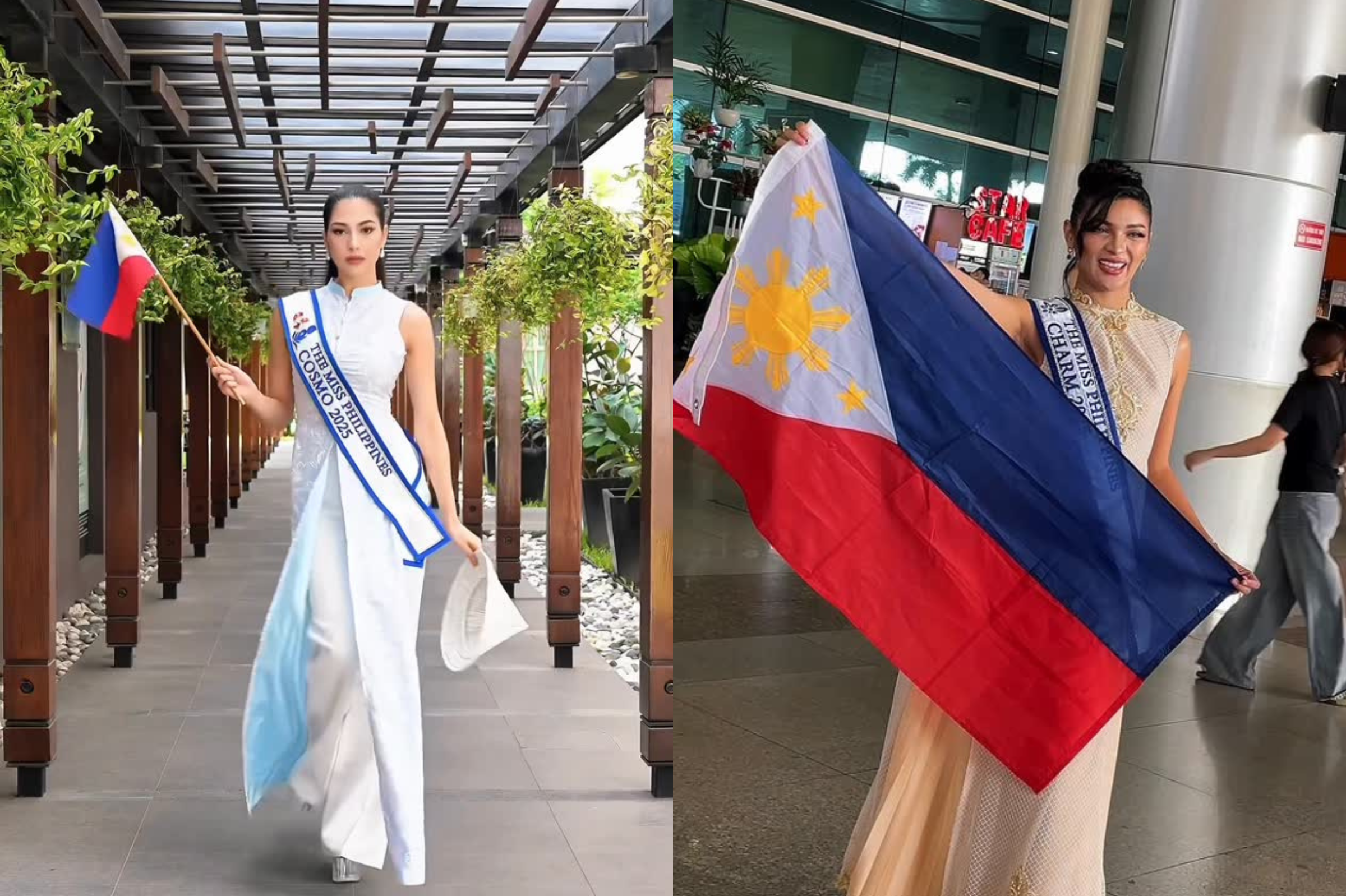 Chelsea Fernandez, Cyrille Payumo land in Vietnam for Miss Cosmo, Miss Charm