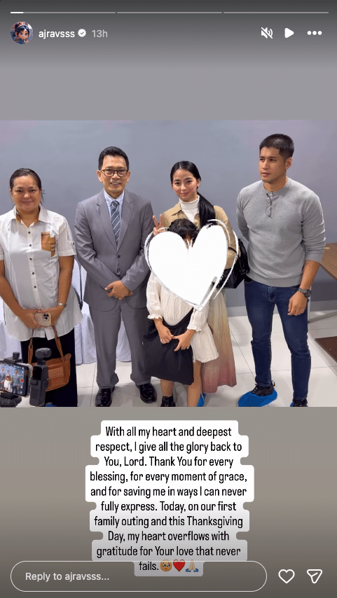 AJ Raval feeling ‘blessed’ at ‘first family outing’ with Aljur Abrenica, kids