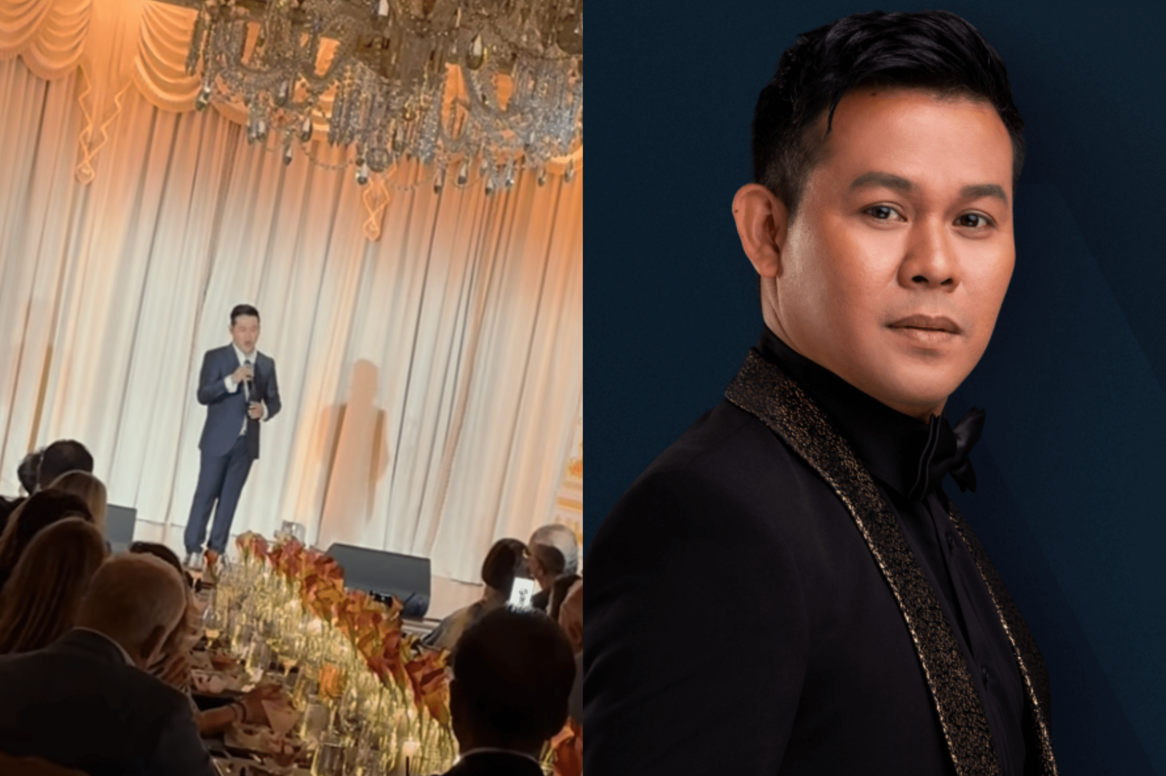 Marcelito Pomoy receives standing ovation at Trump’s estate in Florida