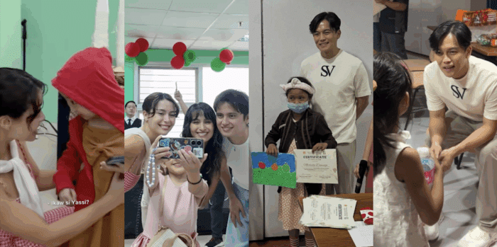 Yassi Pressman, Sam Verzosa visit kids battling cancer on Christmas